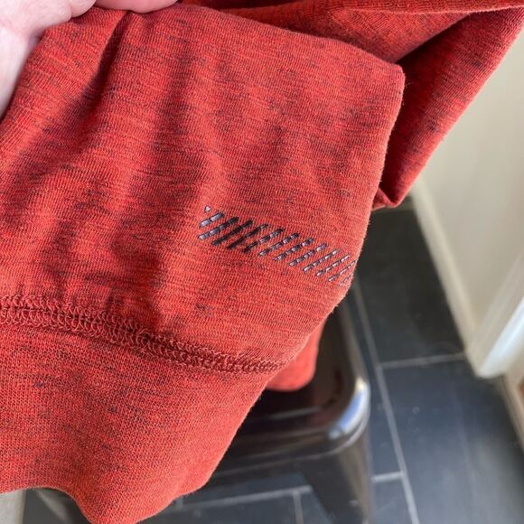 American Eagle Active Flex Burnt Orange Pumpkin Heather Long Sleeve Tshirt XS M - Picture 2 of 8